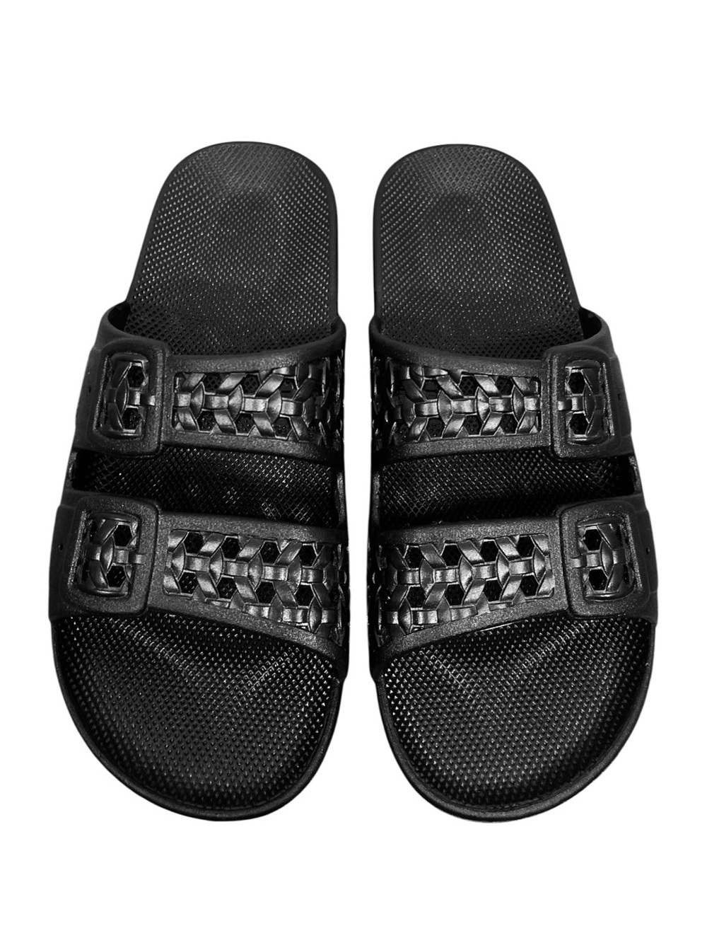 Freedom Moses Paz Black Slides Women’s size 7/8 - Picture 4 of 8